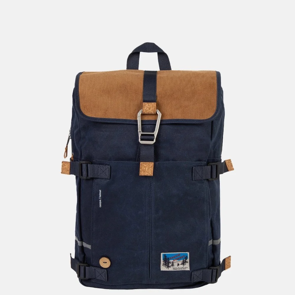 Faguo Commuter rugzak 14 inch navy bij Duifhuizen