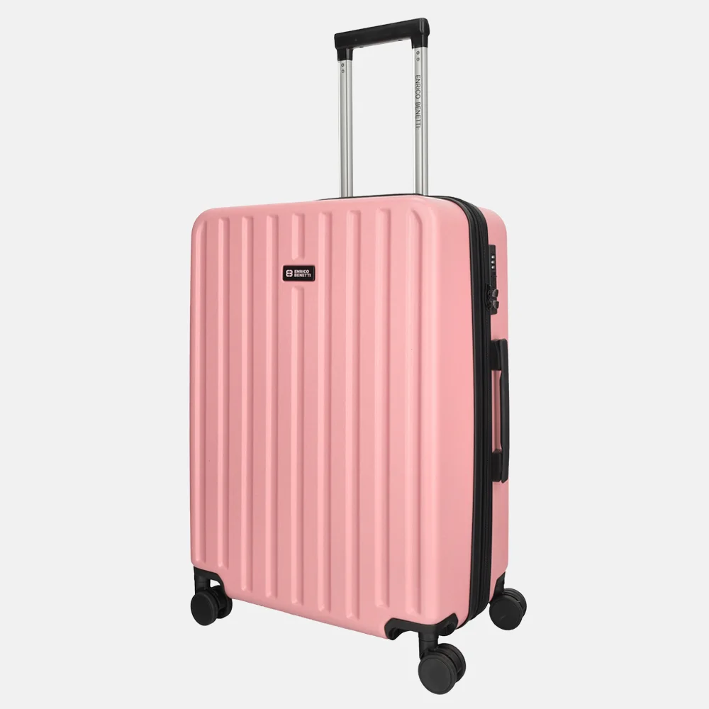 Enrico Benetti Portland kofferset 3-delig roze bij Duifhuizen