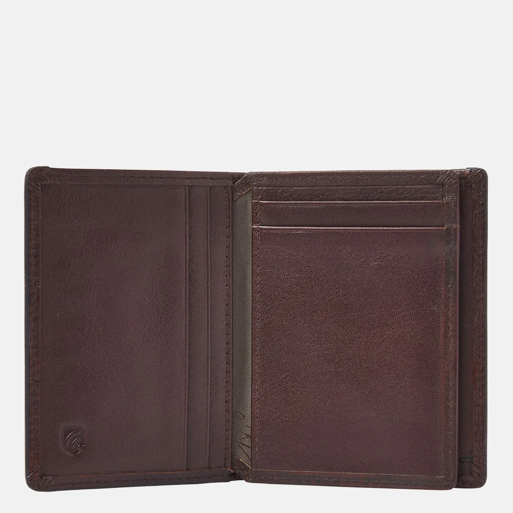 Castelijn en Beerens mini wallet pasjeshouder croco mocca bij Duifhuizen