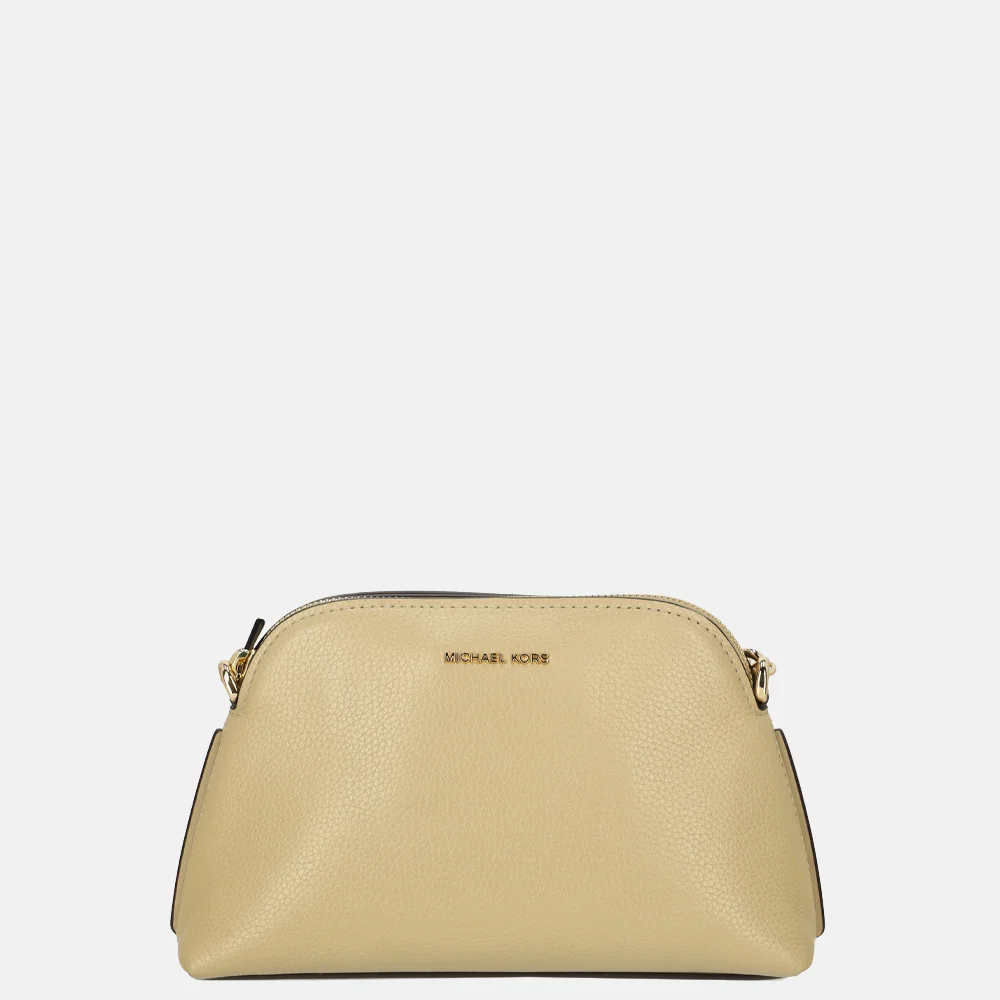 Michael Kors Freddie dome crossbody tas S khaki bij Duifhuizen