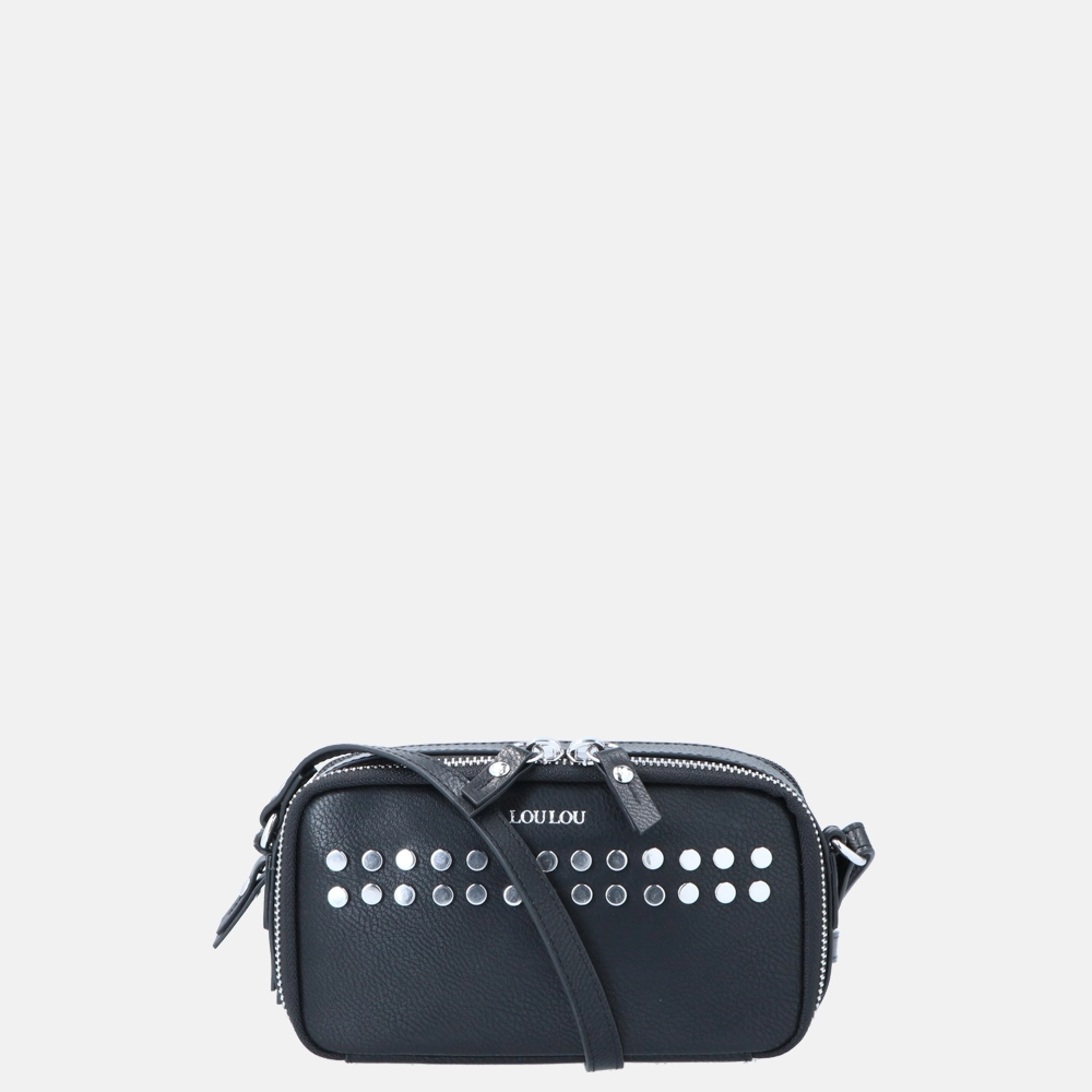 Loulou Essentiels Studs crossbody telefoontas XS black bij Duifhuizen
