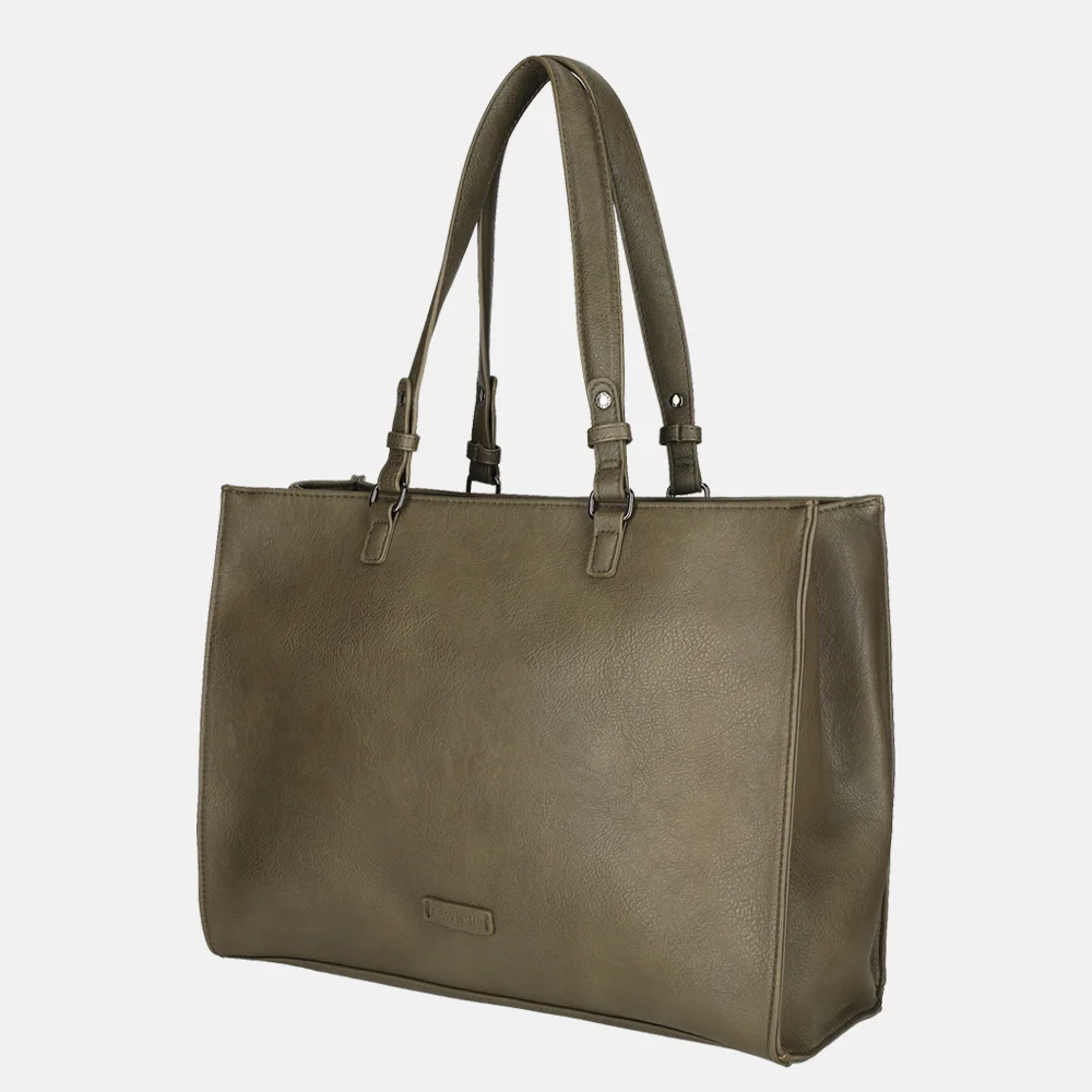 Enrico Benetti Lily shopper 15 inch olijf bij Duifhuizen