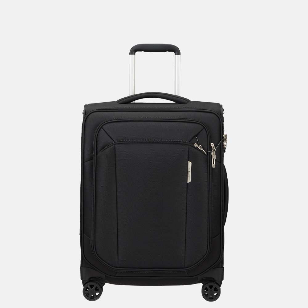 Samsonite Respark Strict handbagage koffer 55 cm ozone black bij Duifhuizen