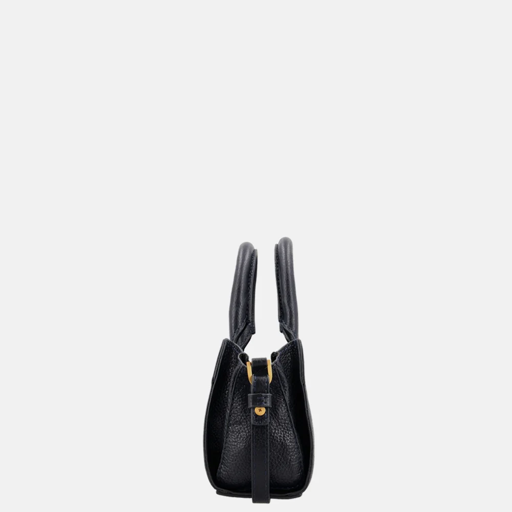 Loulou Essentiels Elise crossbody tas dark blue bij Duifhuizen
