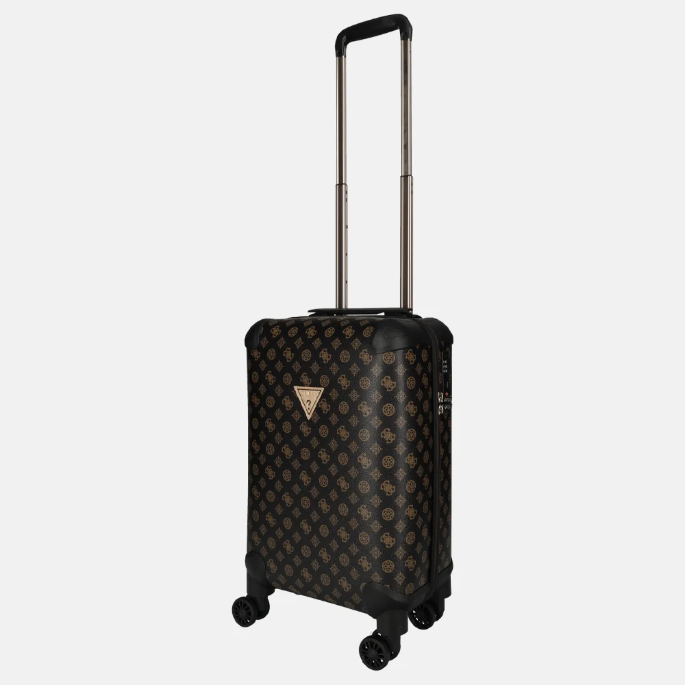 Guess Wilder handbagage koffer 53 cm brown bij Duifhuizen