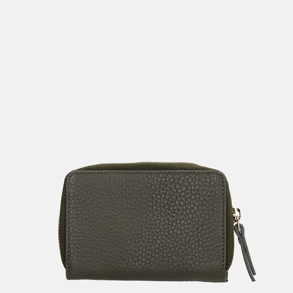 Charm London safety wallet portemonnee donkergroen bij Duifhuizen