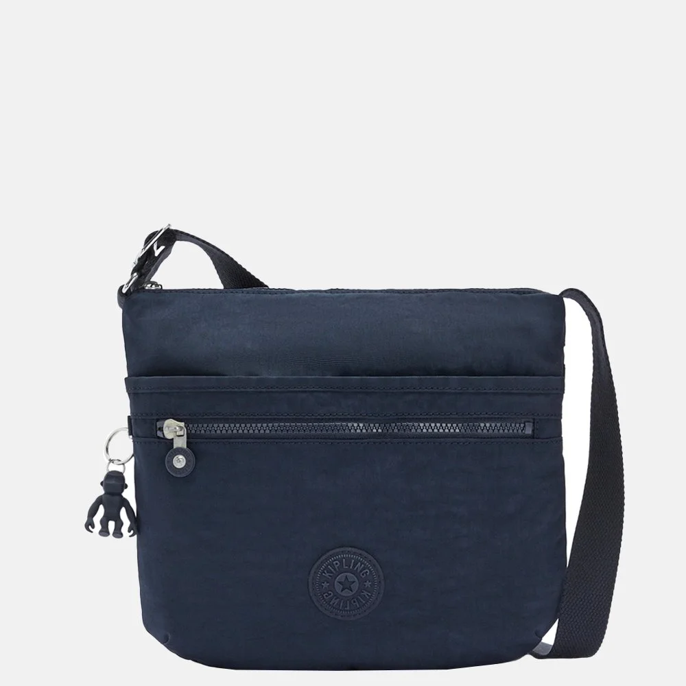 Kipling Arto schoudertas blue bleu bij Duifhuizen