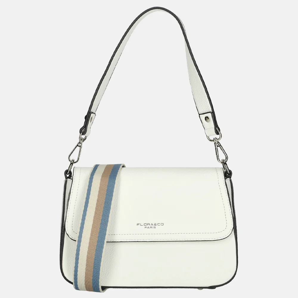 Flora & Co crossbody tas white bij Duifhuizen