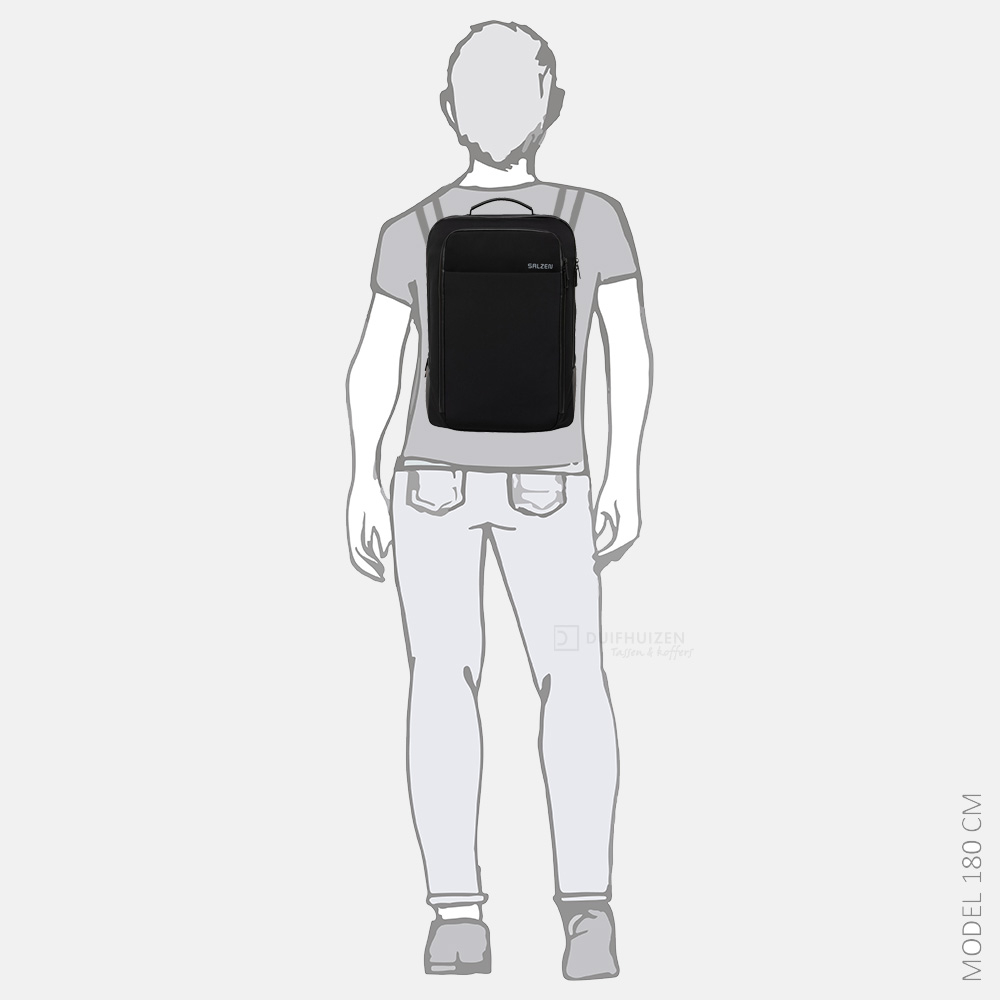 Salzen Originator Business rugzak 16 inch phantom black bij Duifhuizen