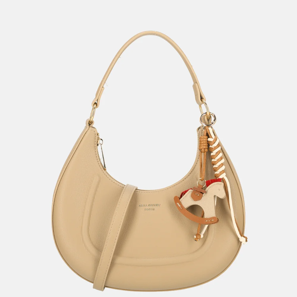 Firenze buideltas met bagcharm S taupe bij Duifhuizen