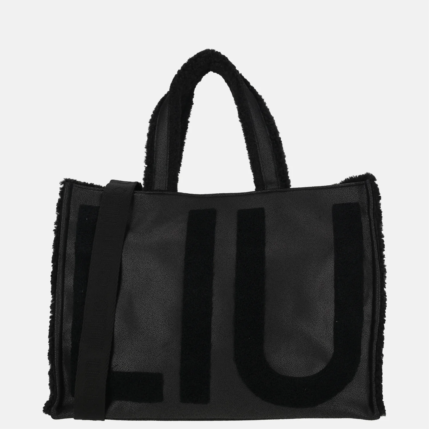 Liu Jo logo shopper tote L nero