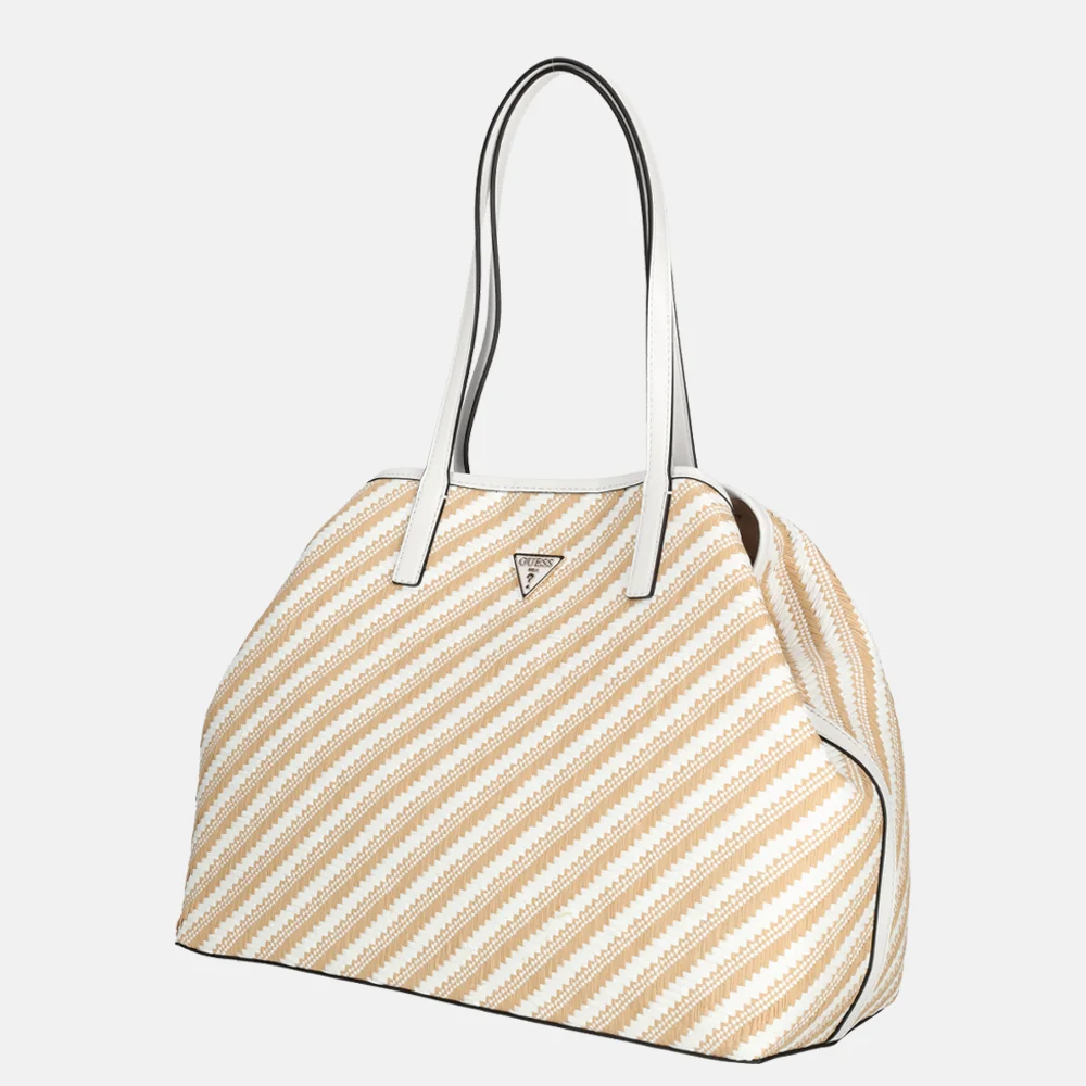 Guess Vikky 2 in 1 tote shopper L natural/white bij Duifhuizen