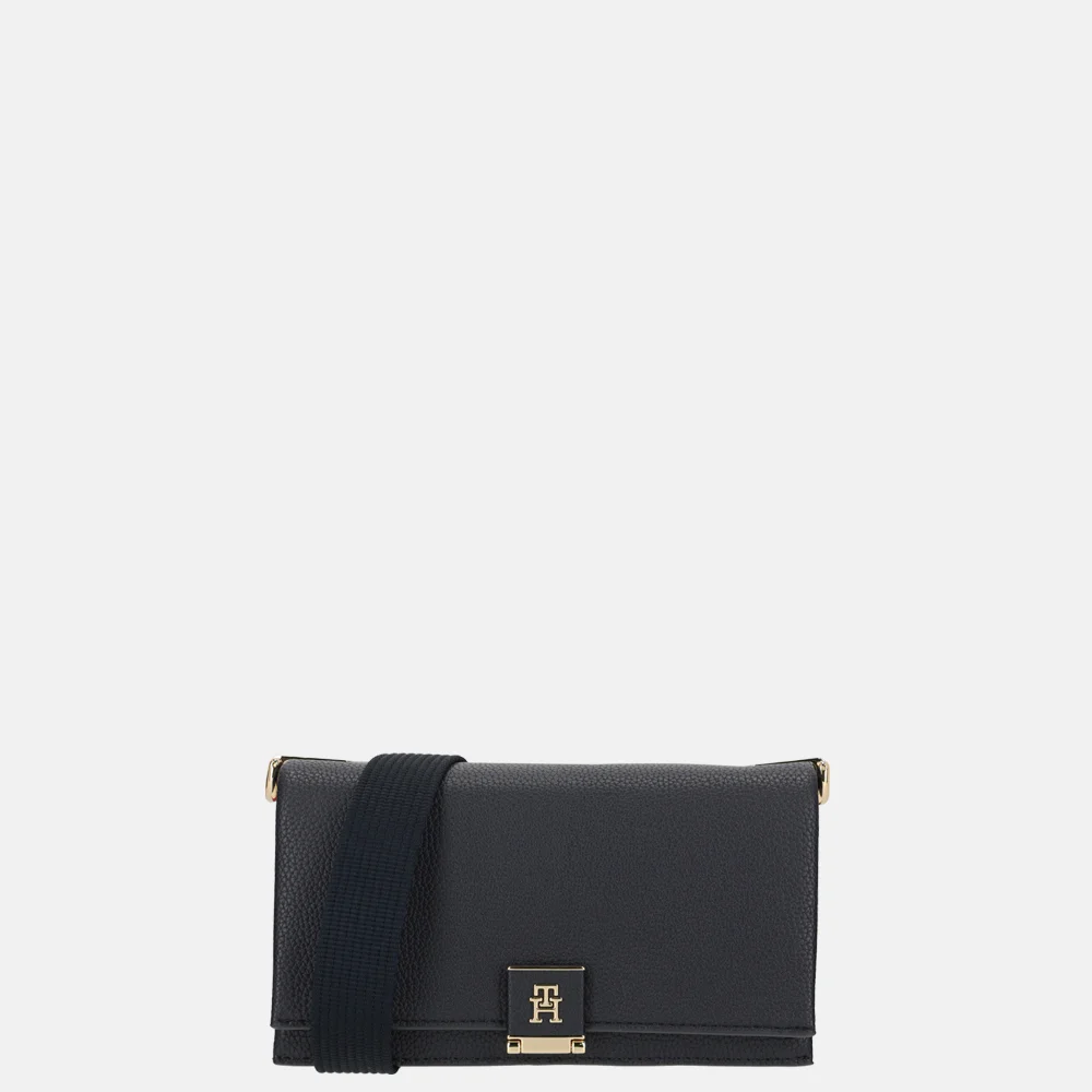 Tommy Hilfiger Mini crossbody tas space blue bij Duifhuizen