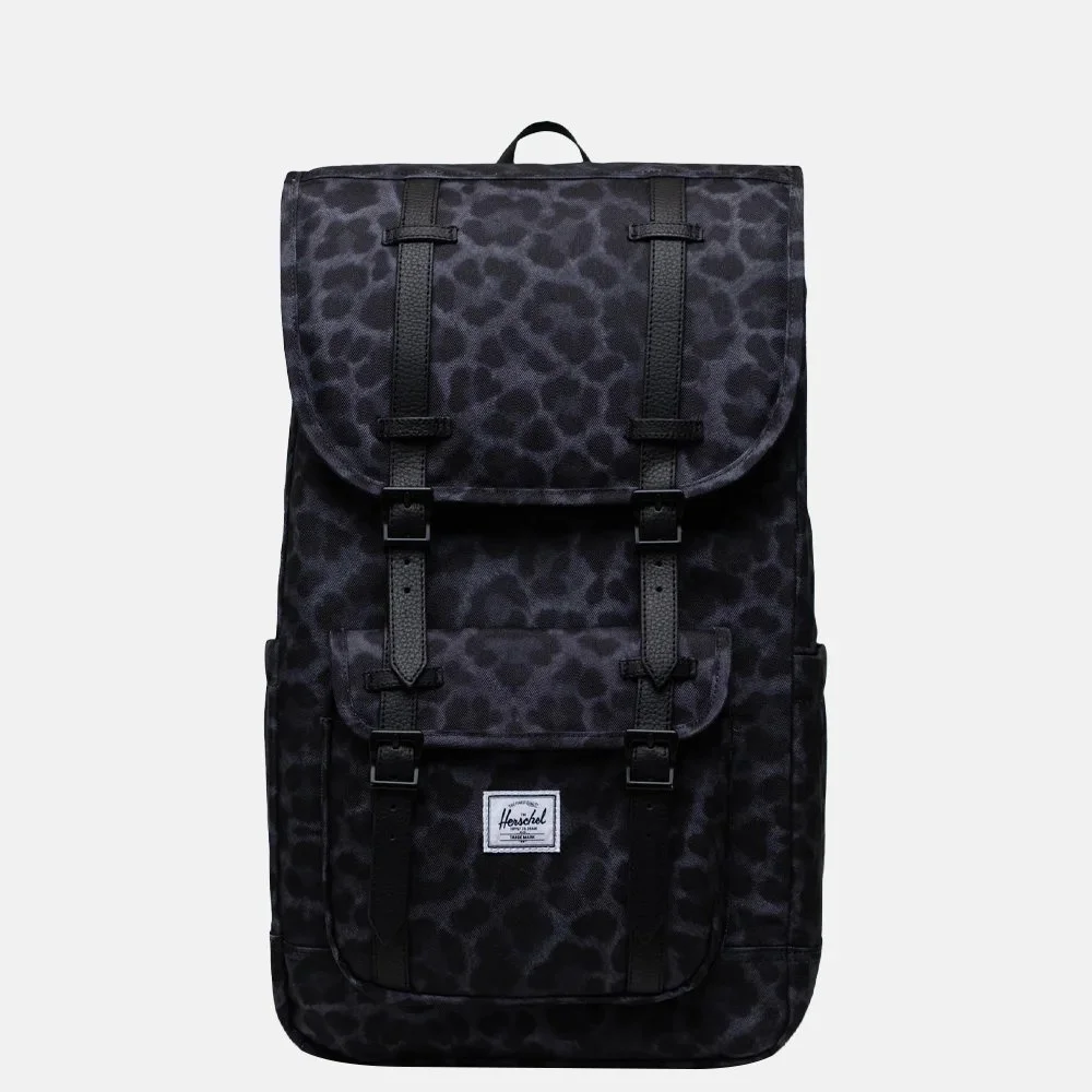 Herschel Little America rugzak 16 inch Digi Leopard Black bij Duifhuizen