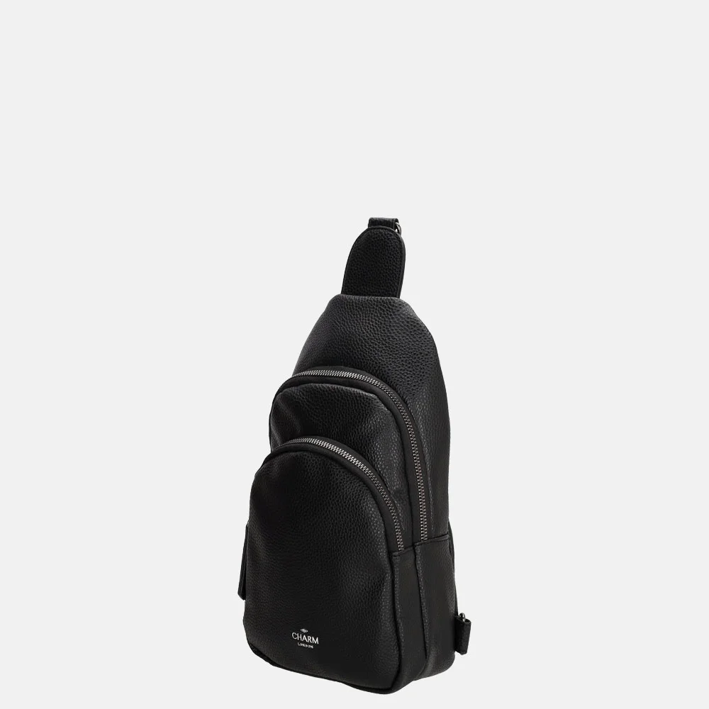 Charm London crossbody tas black bij Duifhuizen
