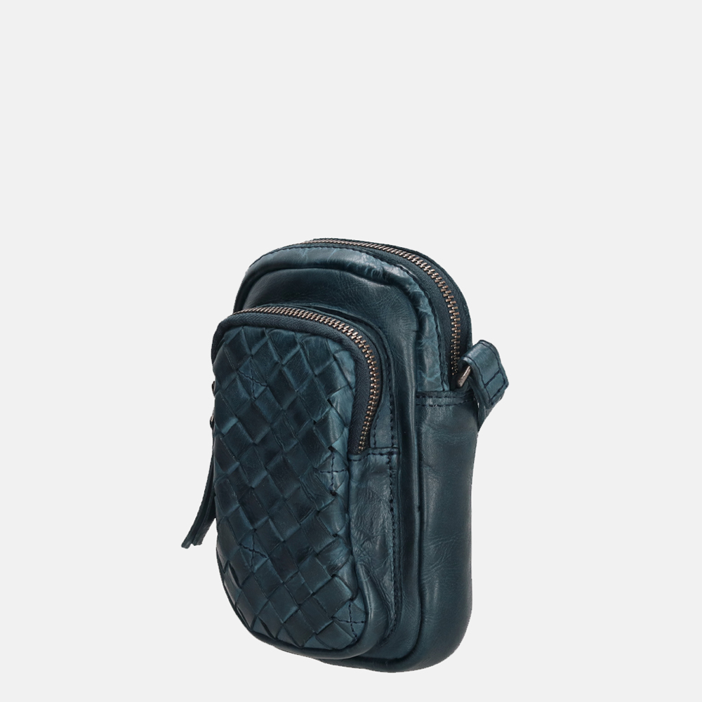 Genicci Corby telefoontas  jeansblauw bij Duifhuizen