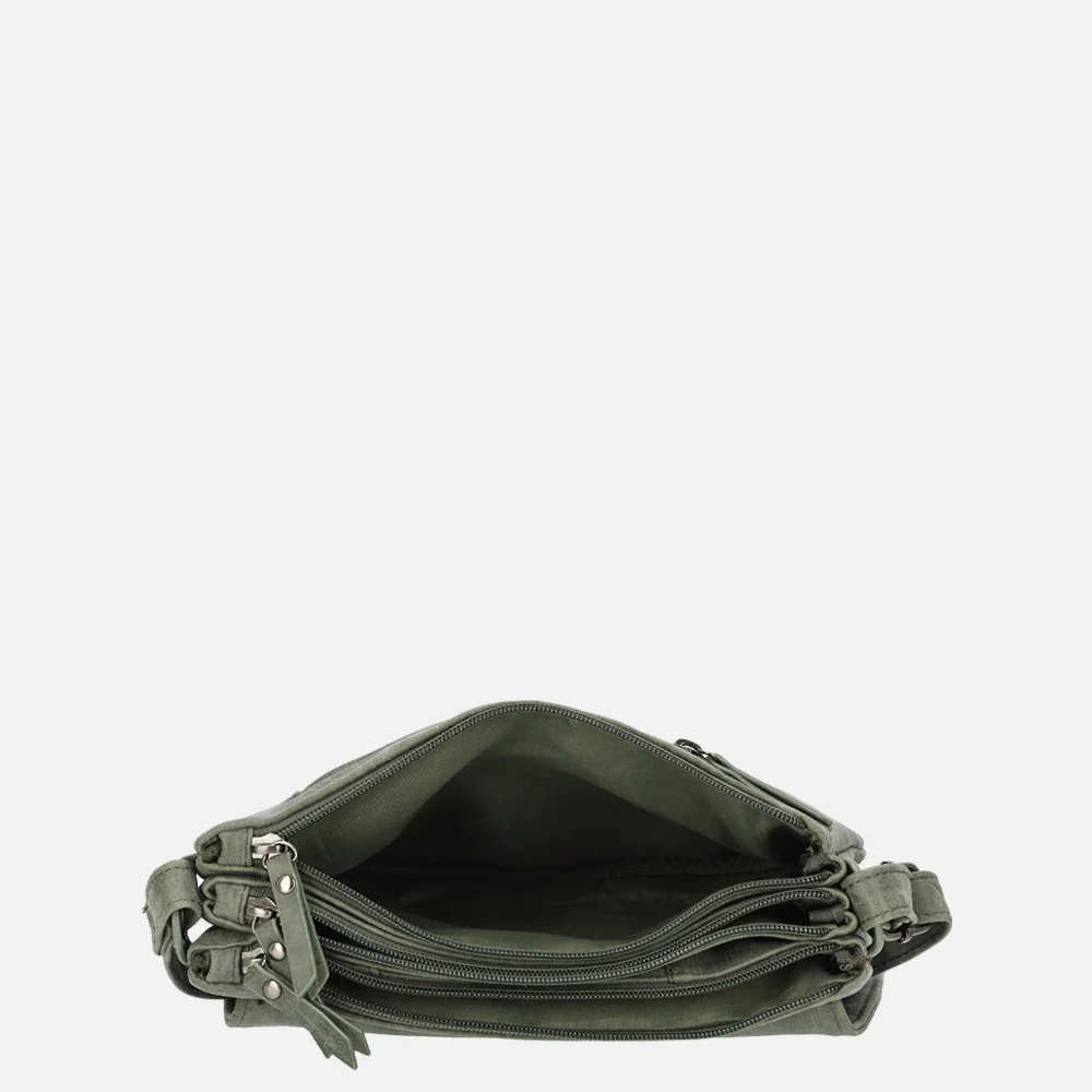 Enrico Benetti Josie crossbody tas olijfgroen bij Duifhuizen