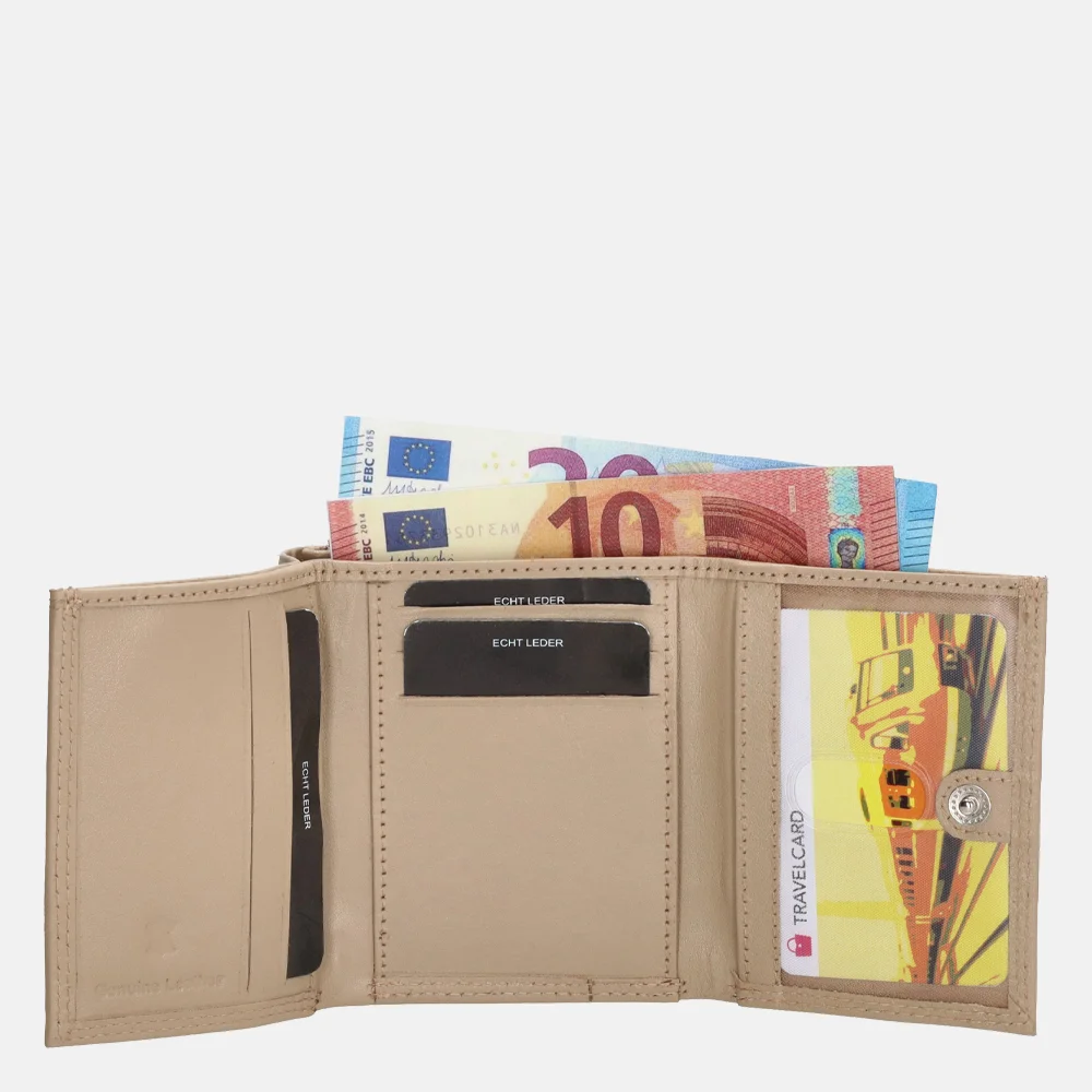 DD Exclusive portemonnee light taupe bij Duifhuizen