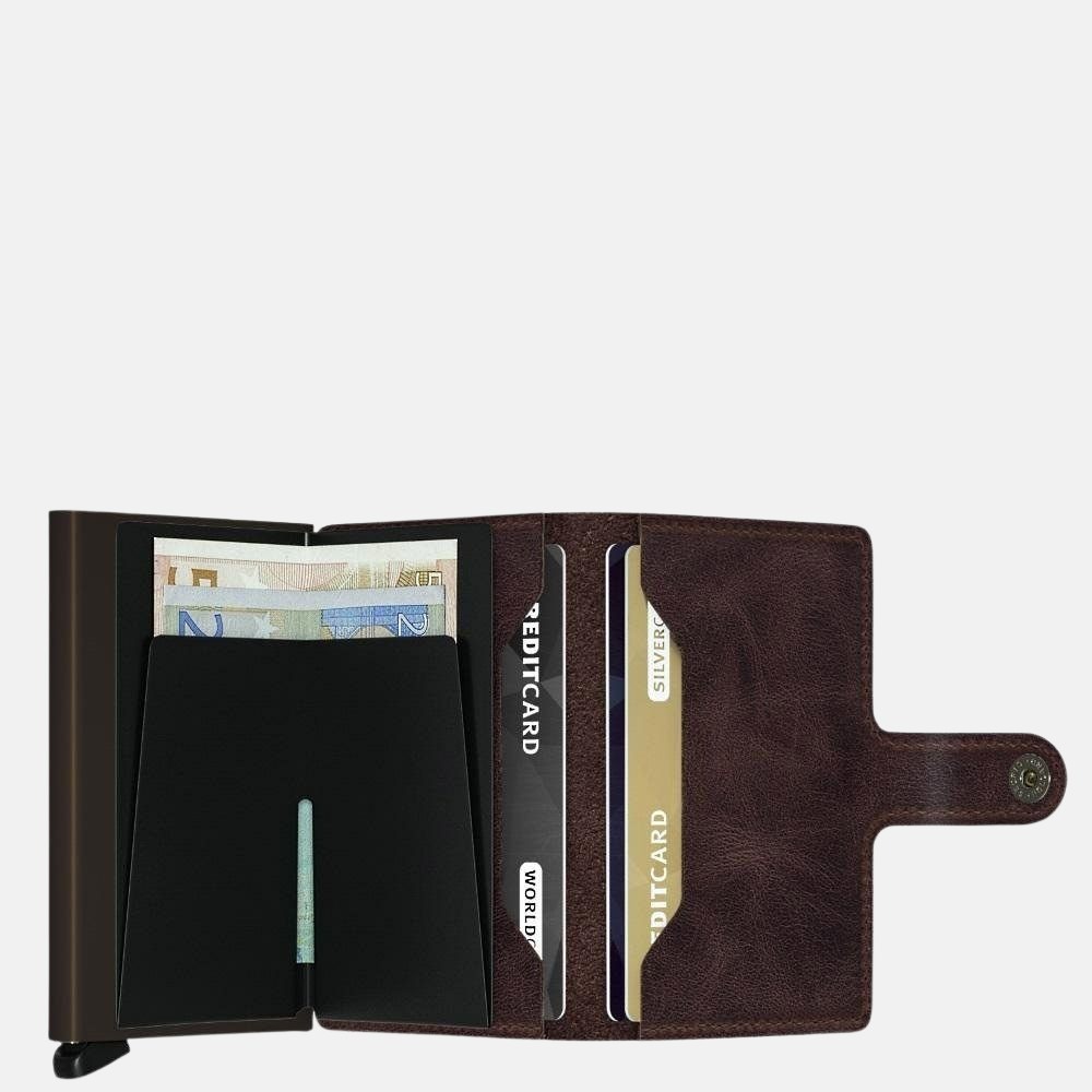 Secrid Miniwallet pasjeshouder vintage chocolate bij Duifhuizen