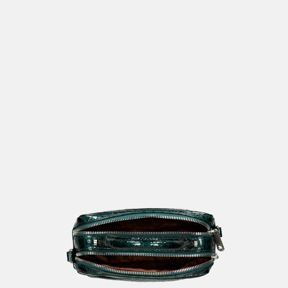 GiGi Fratelli handtas box snake teal bij Duifhuizen