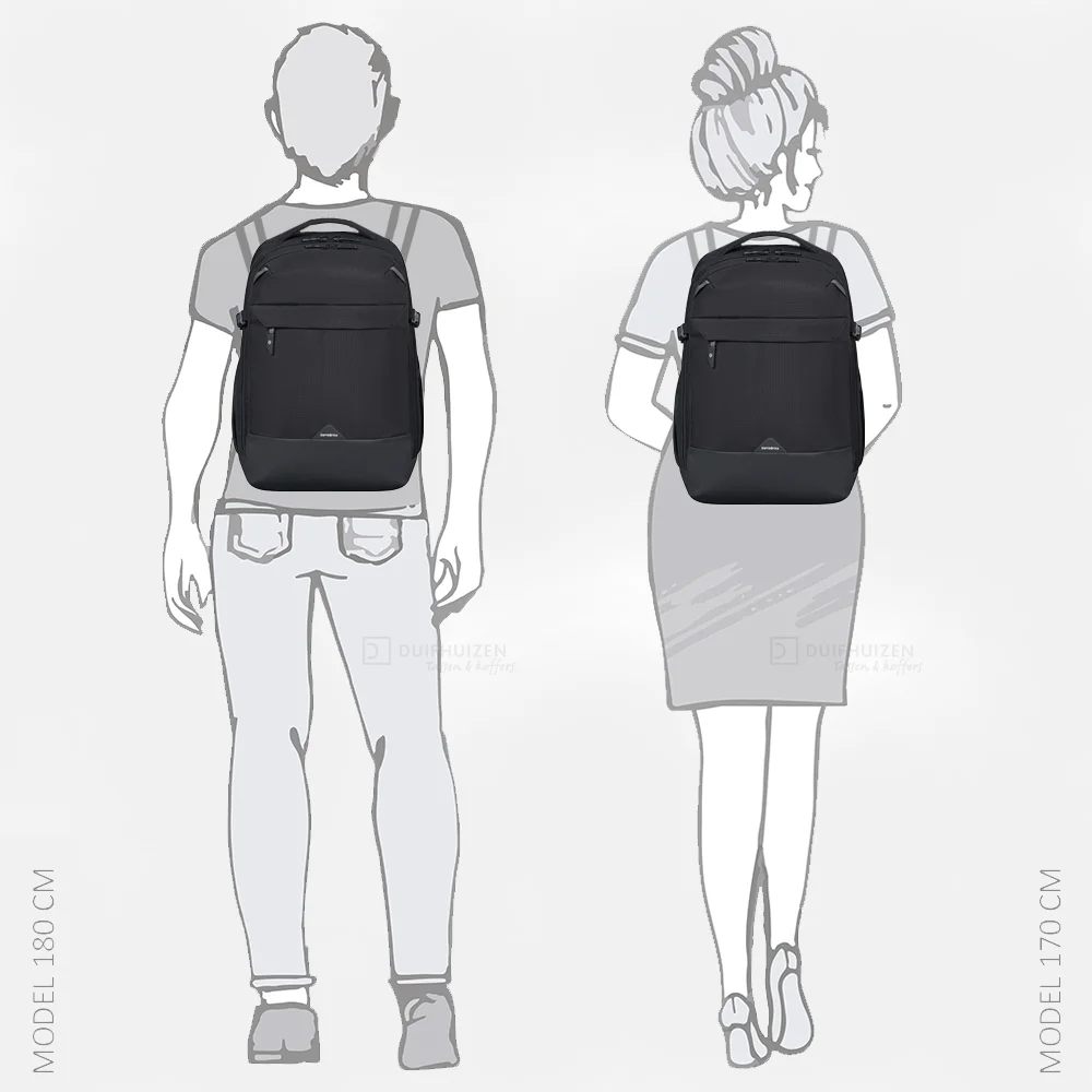 Samsonite Roadseeker laptoprugzak M 15 inch deep black bij Duifhuizen