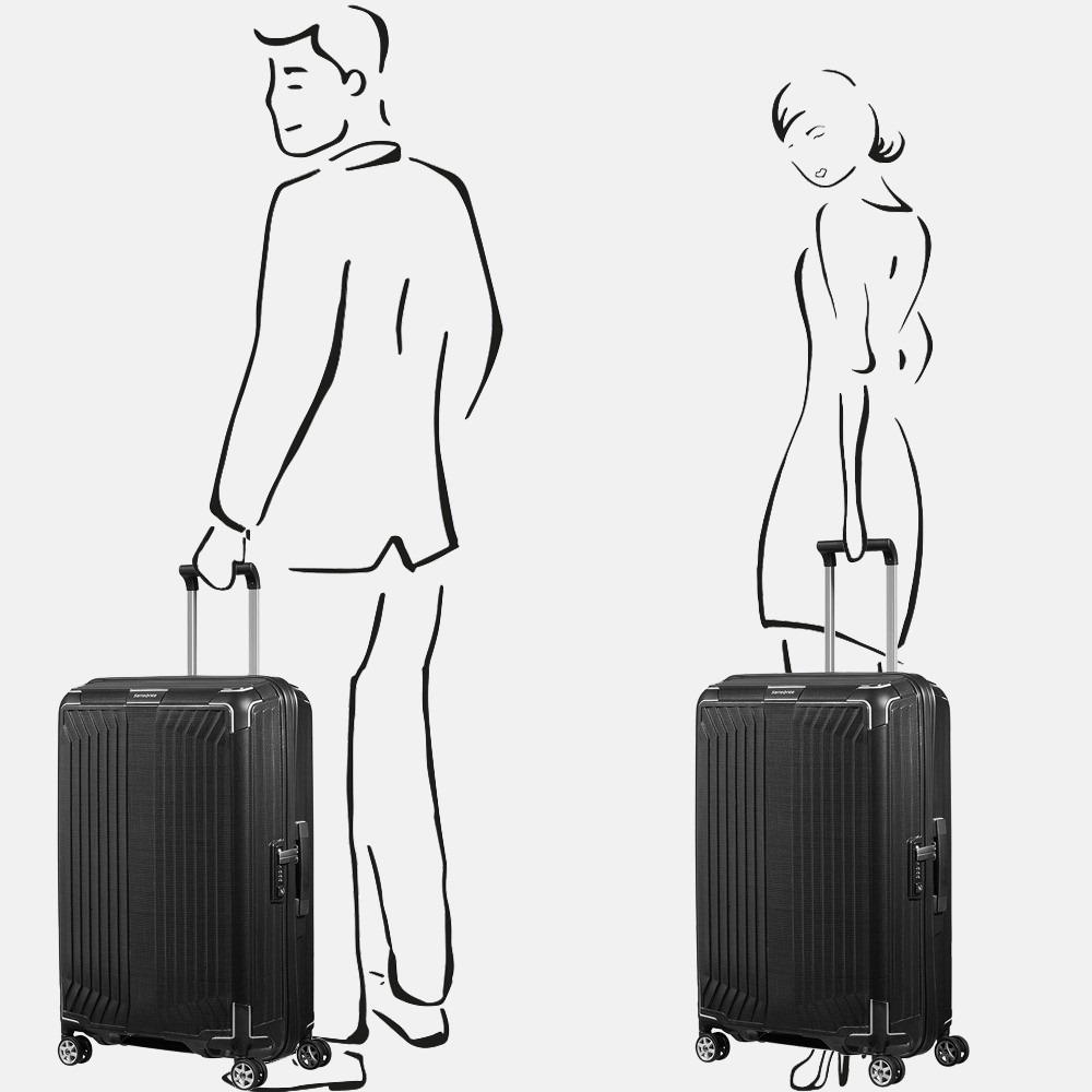 Samsonite Lite-Box spinner 69 cm black bij Duifhuizen
