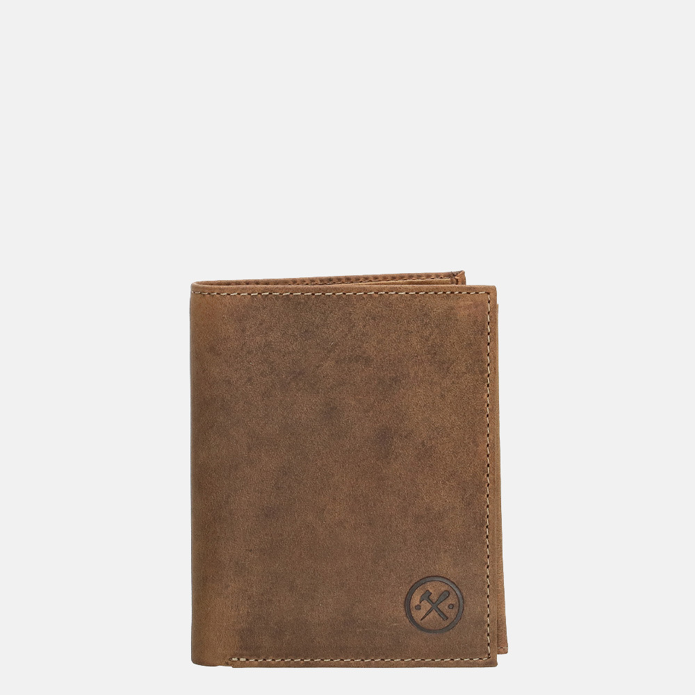 Hide & Stitches Idaho billfold brown bij Duifhuizen