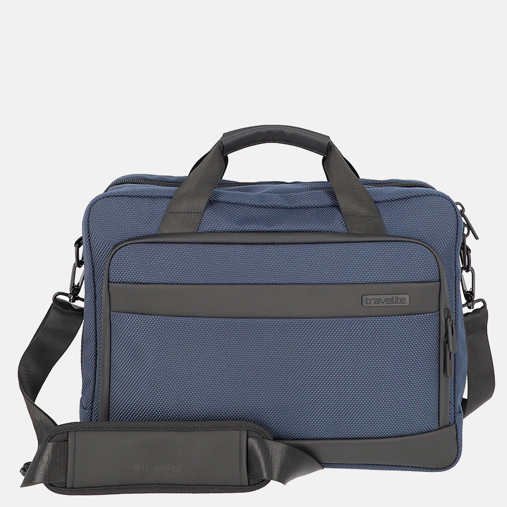 Travelite Meet laptoptas 15.6 inch navy bij Duifhuizen