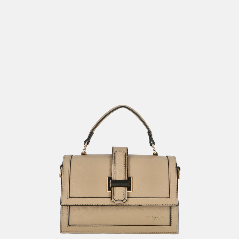 Flora & Co crossbody tas beige bij Duifhuizen