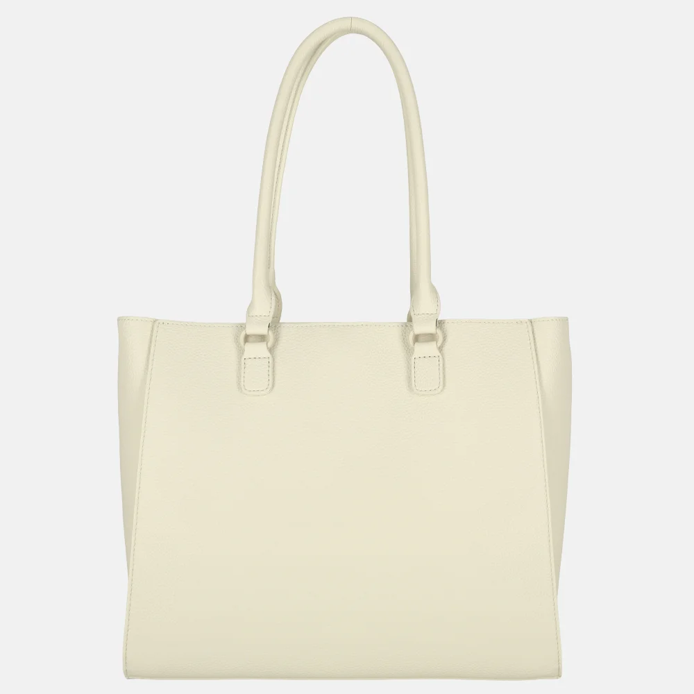 Laurent David Dorine shopper white/goud bij Duifhuizen