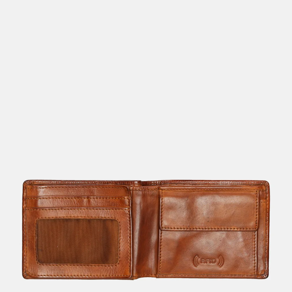 Bear Design billfold cognac bij Duifhuizen