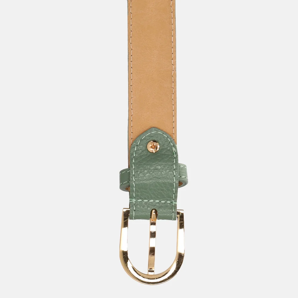Charm London Anna Belt riem 2,5 cm pistache bij Duifhuizen