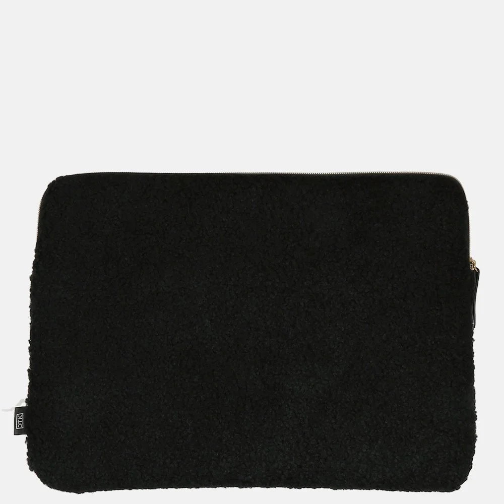 Duifhuizen laptophoes 15 inch zwart teddy bij Duifhuizen