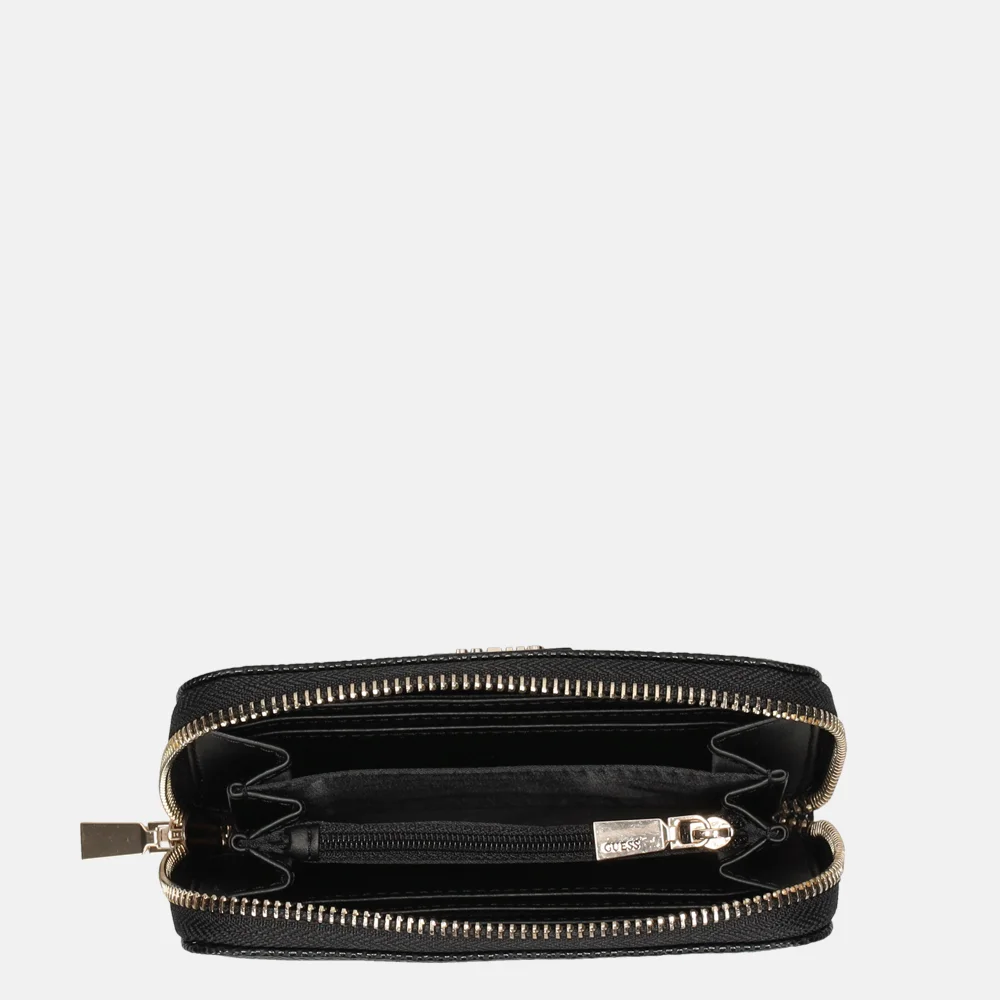 Guess Laurel ritsportemonnee M black bij Duifhuizen