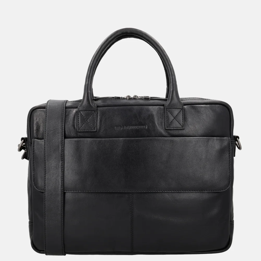 Hide & Stitches Porto laptoptas 15 inch black