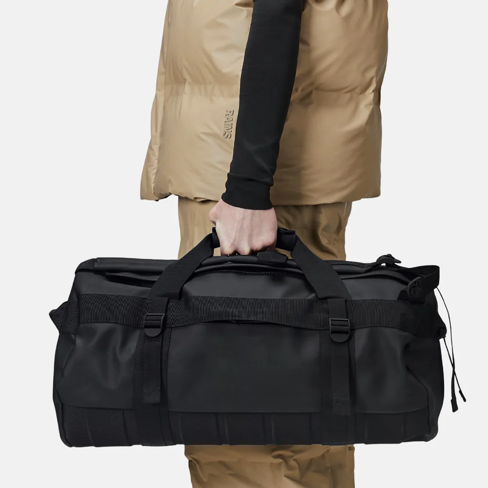 Rains Texel Duffel weekendtas small black bij Duifhuizen