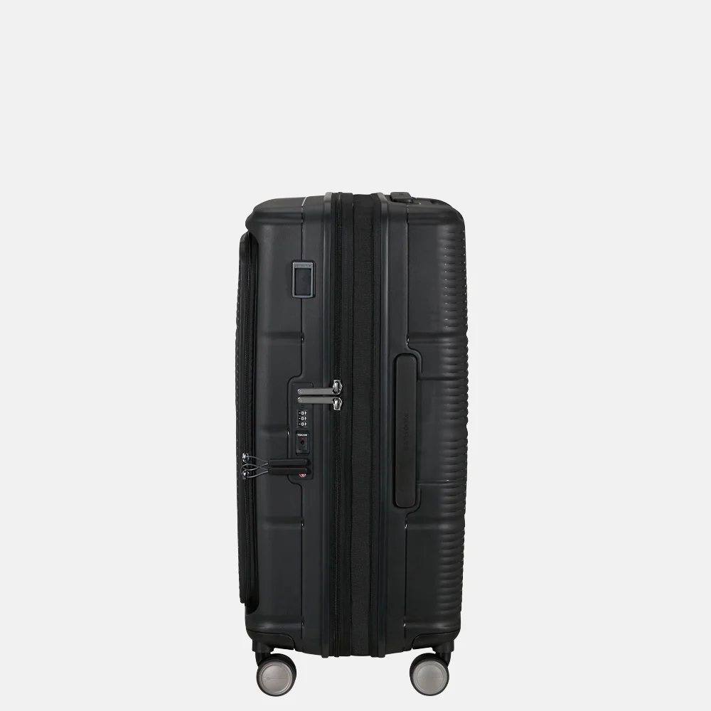 Samsonite Paralux HS Spinner reiskoffer expendable 67 cm black bij Duifhuizen