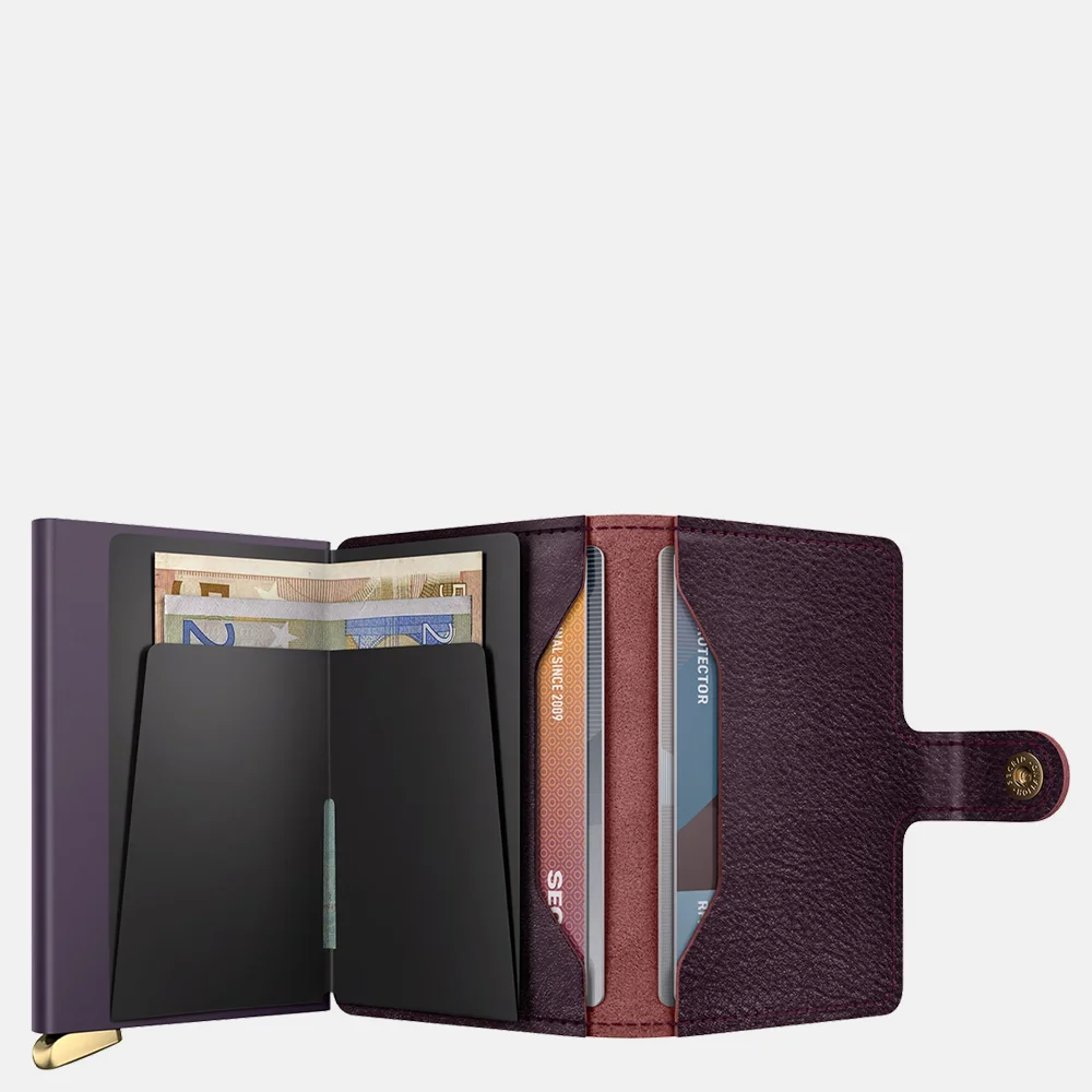 Secrid Premium Miniwallet pasjeshouder Basco Bordeaux + bij Duifhuizen