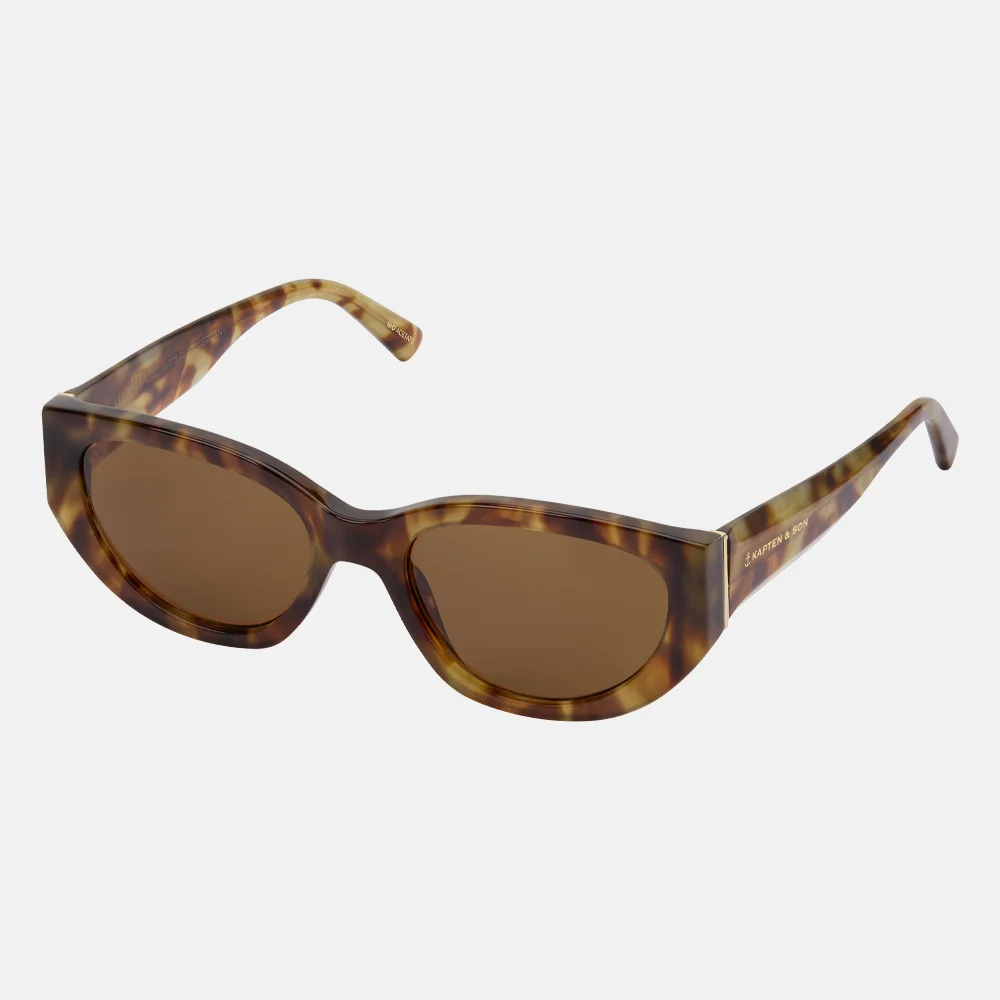 Kapten & Son Lyon zonnebril havana tortoise brown bij Duifhuizen