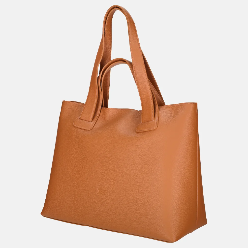 Crinkles shopper L orange bij Duifhuizen
