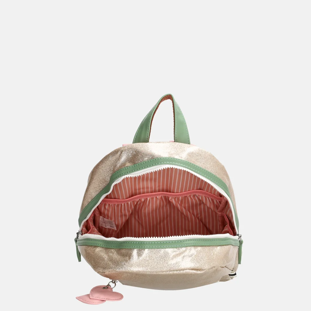 Zebra Trends glitter kinderrugzak M goud bij Duifhuizen