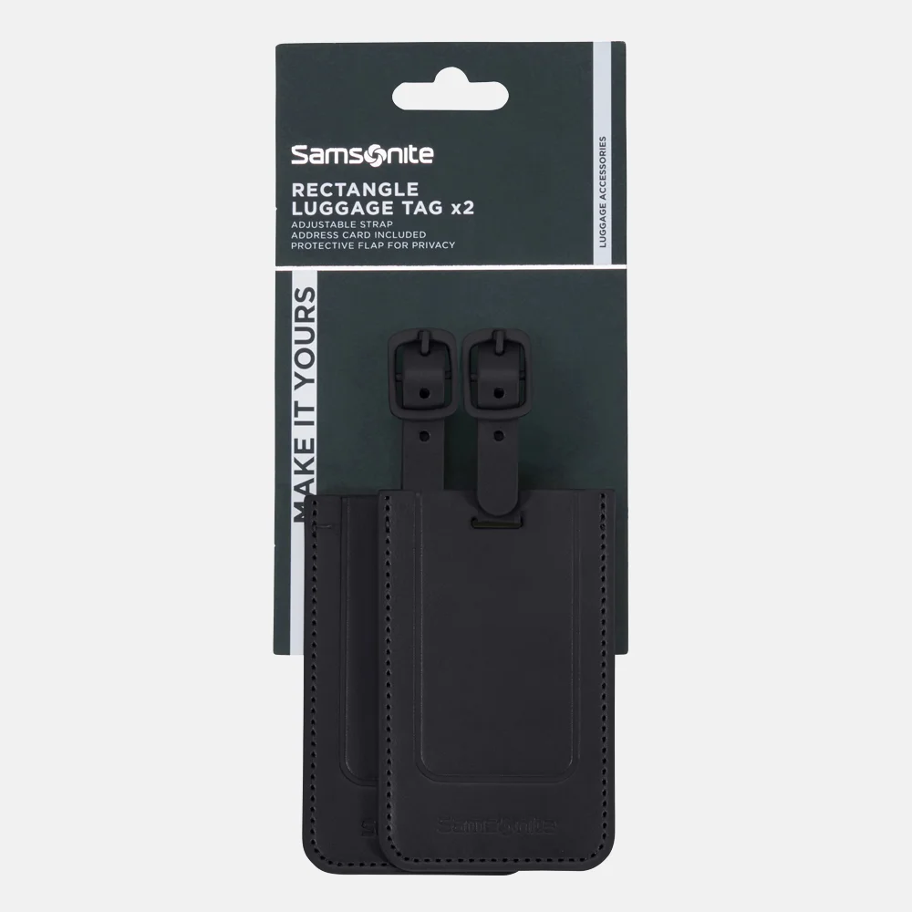Samsonite Revolution kofferlabel black bij Duifhuizen