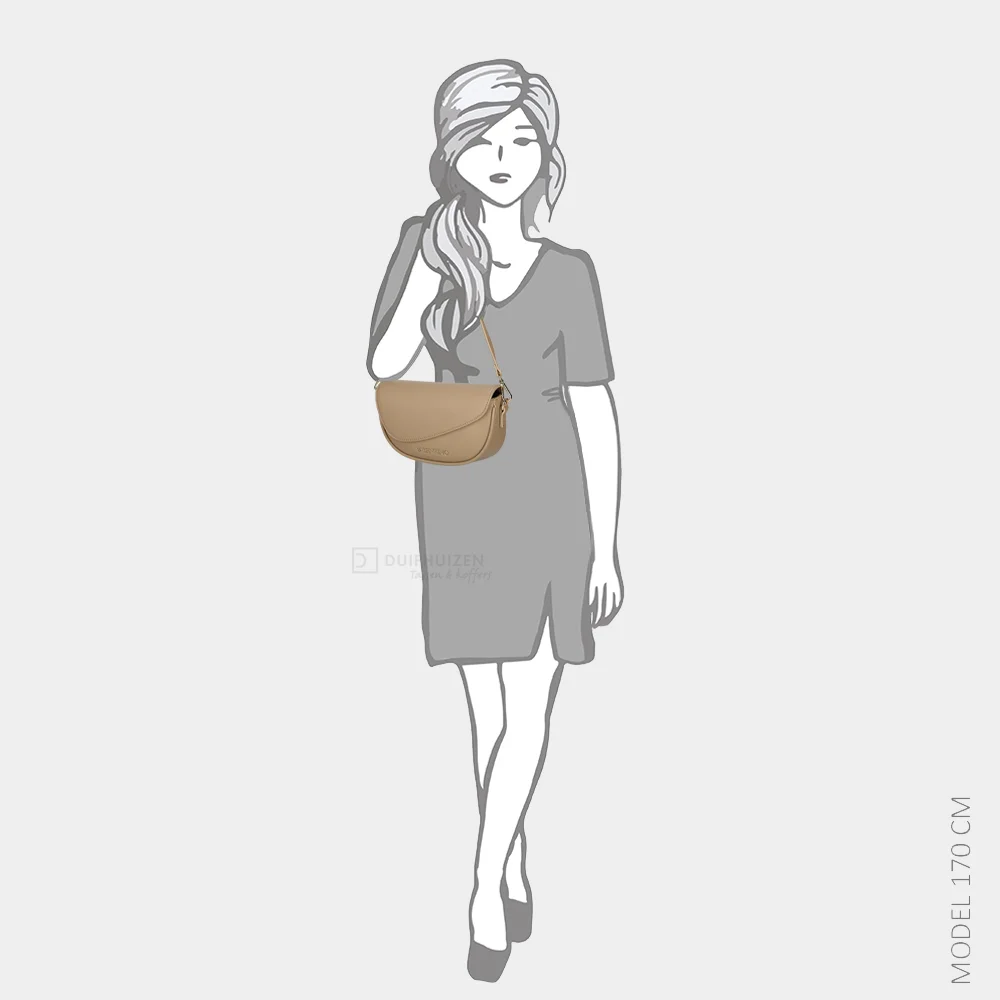Valentino Bags Piper crossbody tas beige bij Duifhuizen