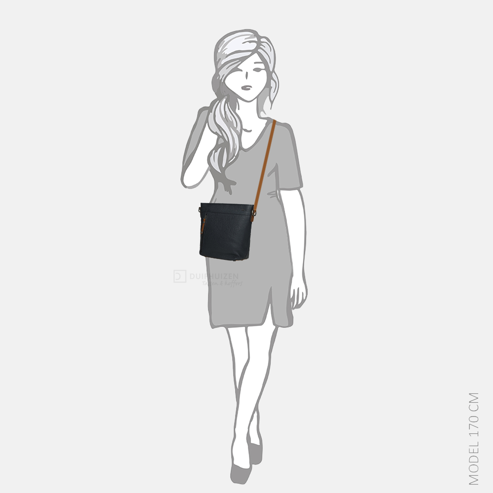 Berba Chamonix crossbody tas navy bij Duifhuizen