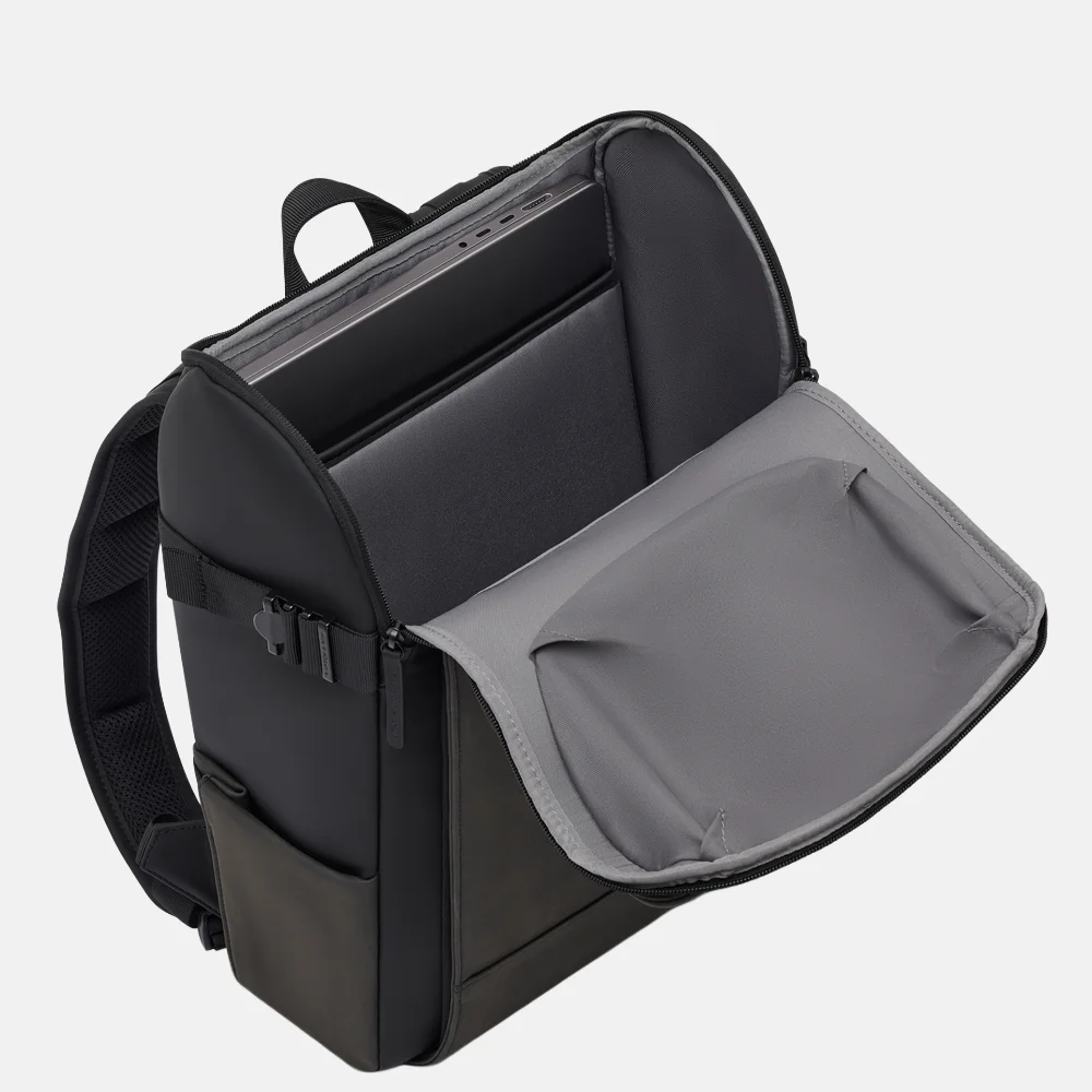 Kapten & Son Bali laptoprugzak M all black bij Duifhuizen