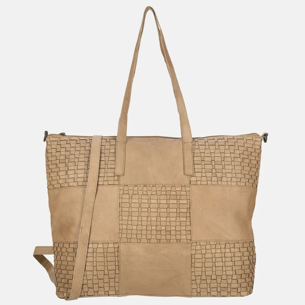 Enrico Benetti Sicily shopper lichttaupe bij Duifhuizen