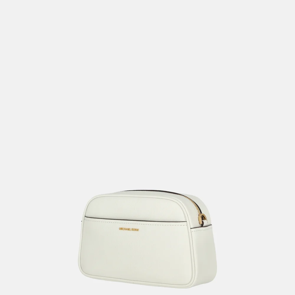 Michael Kors Jet set crossbody tas optic white bij Duifhuizen
