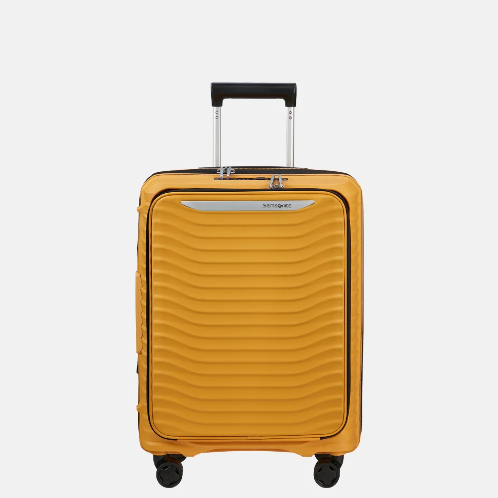 Samsonite Upscape Frontpocket handbagage koffer 55 cm yellow bij Duifhuizen