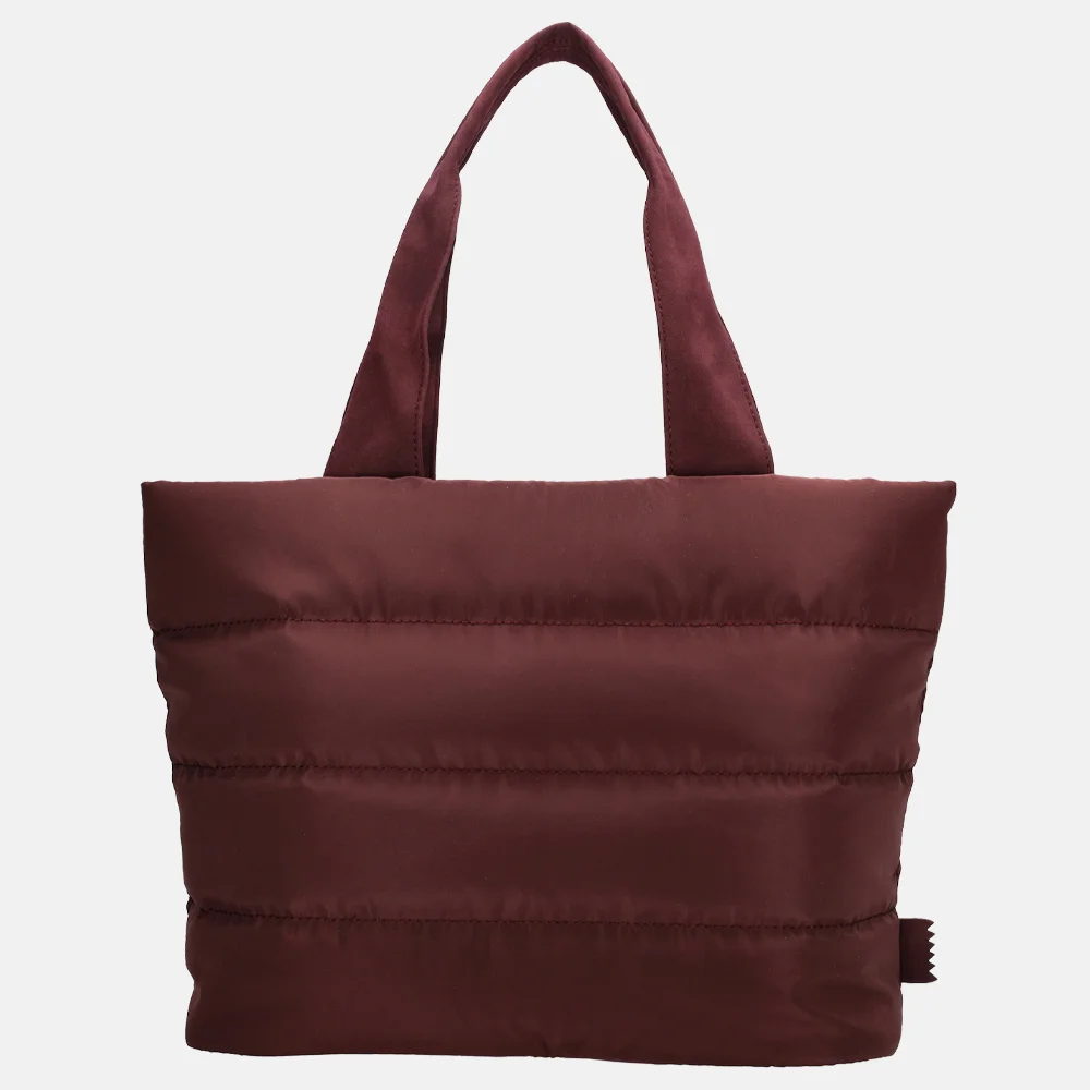 Zebra Trends Elske puffy handtas M bordeaux bij Duifhuizen