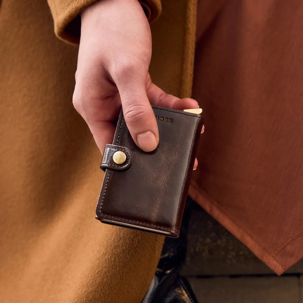 Secrid Premium Miniwallet pasjeshouder Naplak Mahogany + bij Duifhuizen